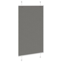 Berkfield Home Pleated Blind Anthracite 70x100 cm Fabric Width 69.4 cm Polyester in Black - thumbnail 3
