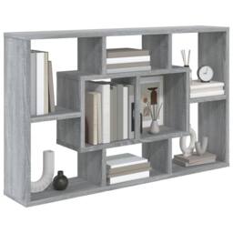 Berkfield Home Wall Shelf Grey Sonoma 85x16x52.5 cm Engineered Wood - thumbnail 4