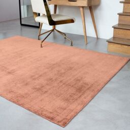 The Rug Shop UK Pink Handmade Modern Plain Viscose Easy To Clean Area Rug - Size: 240 cm x 340 cm - thumbnail 2