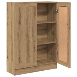 Berkfield Home Book Cabinet Artisan Oak 82.5x30.5x115 cm Engineered Wood in Brown - thumbnail 5