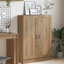 Berkfield Home Book Cabinet Artisan Oak 82.5x30.5x115 cm Engineered Wood in Brown - thumbnail 2
