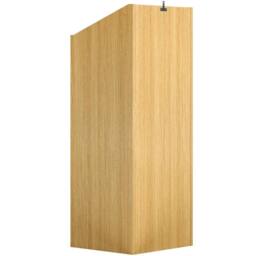 SPETLEK 2 Level Modern Vinyl Record Storage Box Oak Effect in Brown - thumbnail 4