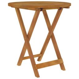 Berkfield Home Sturdy 3 Piece Folding Garden Dining Set Solid Acacia Wood in Brown - thumbnail 3