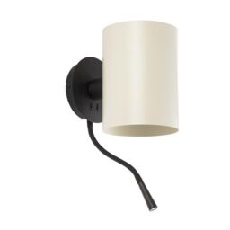 Netlighting Guadalupe Reading Light Wall Light Black E27 in White