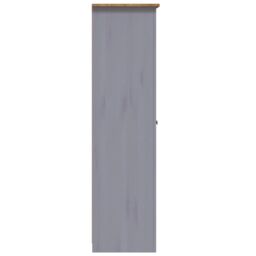 Berkfield Home 3-Door Wardrobe Grey 118x50x171.5 cm Pine Panama Range - thumbnail 6