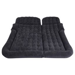 KORVIXA Car SUV Air Bed Sleep Travel Inflatable Mattress Seat in Black - Size: Double
