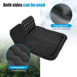 KORVIXA Car SUV Air Bed Sleep Travel Inflatable Mattress Seat in Black - Size: Double - thumbnail 3