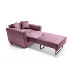 Abakus Direct Olly Velvet Single Sofa Bed in Pink - thumbnail 6