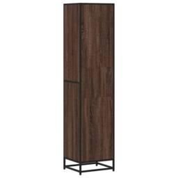Berkfield Home Book Cabinet Brown Oak 40x35x170.5 cm Engineered Wood - thumbnail 6