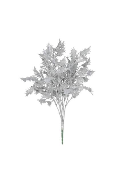 KDMD Silver Glitter Holly Bush Artificial Flowers - image 1
