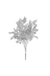 KDMD Silver Glitter Holly Bush Artificial Flowers - thumbnail 5