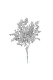 KDMD Silver Glitter Holly Bush Artificial Flowers - thumbnail 2