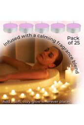 Deco Express Scented 25 Packs Tealights - Rose Petals in Pink - thumbnail 5