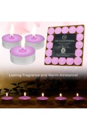 Deco Express Scented 25 Packs Tealights - Rose Petals in Pink - thumbnail 6