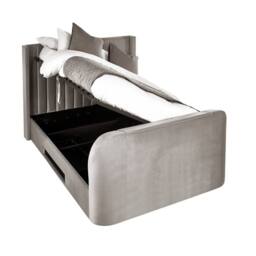 Cheshire Hickory Ottoman TV Bed - Light Grey - King (150cm) - thumbnail 2