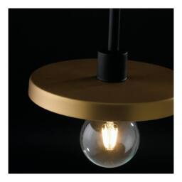 Netlighting TWIGA 2 Light Straight Bar Pendant Black Gold 85x91.3x25cm - Size: 85x91.3x25 cm - thumbnail 2