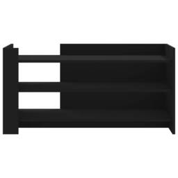 Berkfield Home Coffee Table Black 100x50x50 cm Engineered Wood - Size: 100 x 50 x 50 cm - thumbnail 4