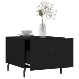Berkfield Home Coffee Tables 2 pcs Black 50x50x40 cm Engineered Wood - Size: 50 x 50 x 40 cm - thumbnail 4
