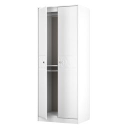 Ready Assembled 2 U Memphis Tall Double Hanging Wardrobe (Ready Assembled) in White - thumbnail 5