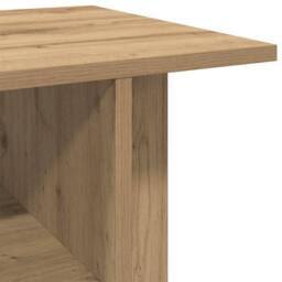Berkfield Home TV Cabinet with Castors Artisan Oak 80x40x45 cm Engineered Wood in Brown - Size: 80 x 40 x 45 cm - thumbnail 7