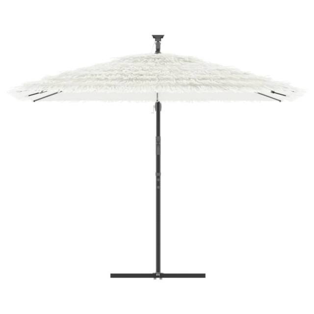Berkfield Home Durable Garden Parasol with Steel Pole White 290x290x238 cm - Size: 290 x 290 x 238 cm - image 1