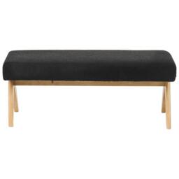 Wyld and Coco Boucle 2-Seater Sofa with Bench - Black and Light Brown - thumbnail 9