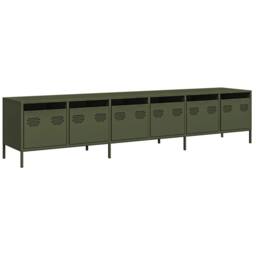 Berkfield Home TV Cabinet Olive Green 202x39x43.5 cm Cold-rolled Steel