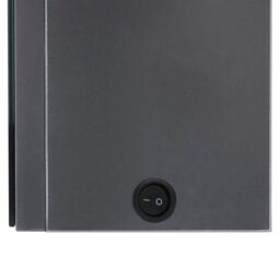 Berkfield Home LED Bathroom Mirror Cabinet Shining Grey 50x14x60 cm - Size: 50 x 14 x 60 cm - thumbnail 5