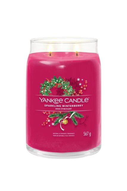 Yankee Candle Sparkling Winterberry Signature Large Jar Candle - image 1