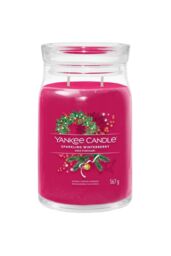 Yankee Candle Sparkling Winterberry Signature Large Jar Candle - thumbnail 3