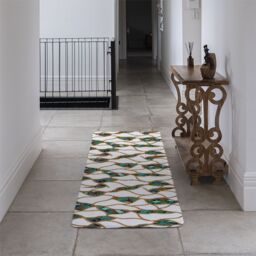 Benjamin Tate Design Chains & Snake Skin Runner Rug in Natural - Size: 67 cm x 230 cm - thumbnail 3