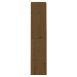 Berkfield Home Book Cabinet/Room Divider Honey Brown 60x30x135.5 cm Wood Pine - thumbnail 6
