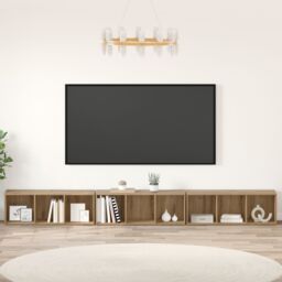 Berkfield Home TV Cabinet 3 pcs Artisan oak 37 x 35 x 107.5 cm Engineered wood in Brown - thumbnail 1