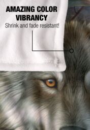 JQ Licensing Jg-Jp Wolf & Pups Silky Touch Super Soft Throw Blanket 152 X 127 cm in White - thumbnail 4