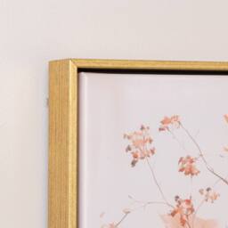 Melody Maison Large Orange Floral Autumn Framed Wall Print - 50cm X 40cm in Gold - Size: 50 cm X 40 cm - thumbnail 2