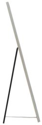 Orsina Silver Freestanding Floor Mirror, Modern Style Full Length Wooden Mirror, Silver Framed Dressing Mirror - thumbnail 3