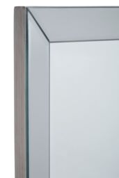 Orsina Silver Freestanding Floor Mirror, Modern Style Full Length Wooden Mirror, Silver Framed Dressing Mirror - thumbnail 5