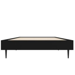 Berkfield Home Bed Frame Black 75x190 cm Small Single Engineered Wood - thumbnail 6