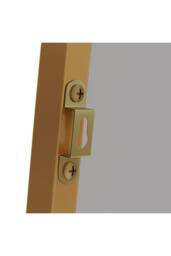 Garden Sanctuary Modern Arched Metal Floor Mirror in Gold - thumbnail 9