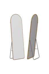 Garden Sanctuary Modern Arched Metal Floor Mirror in Gold - thumbnail 6