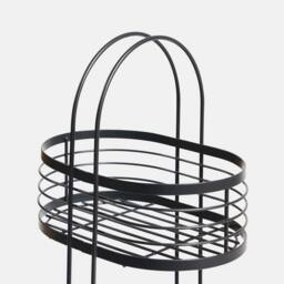 OHS 3 Tier Shower Caddy Rust Resistant Metal Bathroom Organiser in Black - thumbnail 5