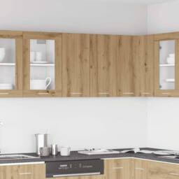 Berkfield Home Kitchen Wall Cabinet¬†Artisan Oak¬†60x31x60 cm Engineered Wood in Brown - Size: 60 x 31 x 60 cm - thumbnail 1