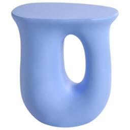 Wyld and Coco Sculptural Accent Side Table Blue 42 x 28 cm - thumbnail 4