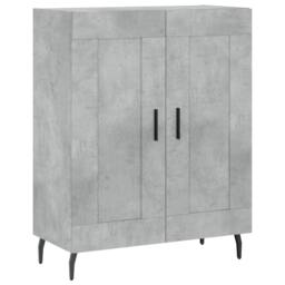Berkfield Home Highboard Concrete Grey 69.5x34x180 cm Engineered Wood - thumbnail 7