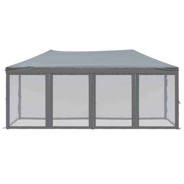 Berkfield Home Sturdy Folding Party Tent with Sidewalls Anthracite 3x6 m in Dark Grey - image 1