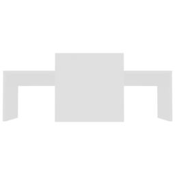 Berkfield Home Coffee Table Set White 100x48x40 cm Engineered Wood - Size: 100 x 48 x 40 cm - thumbnail 4