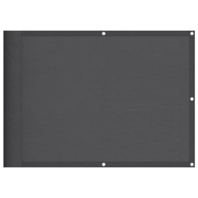 Berkfield Home Balcony Screen Anthracite 75x800 cm 100% Polyester Oxford in Charcoal - image 1