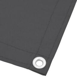 Berkfield Home Balcony Screen Anthracite 75x800 cm 100% Polyester Oxford in Charcoal - thumbnail 4