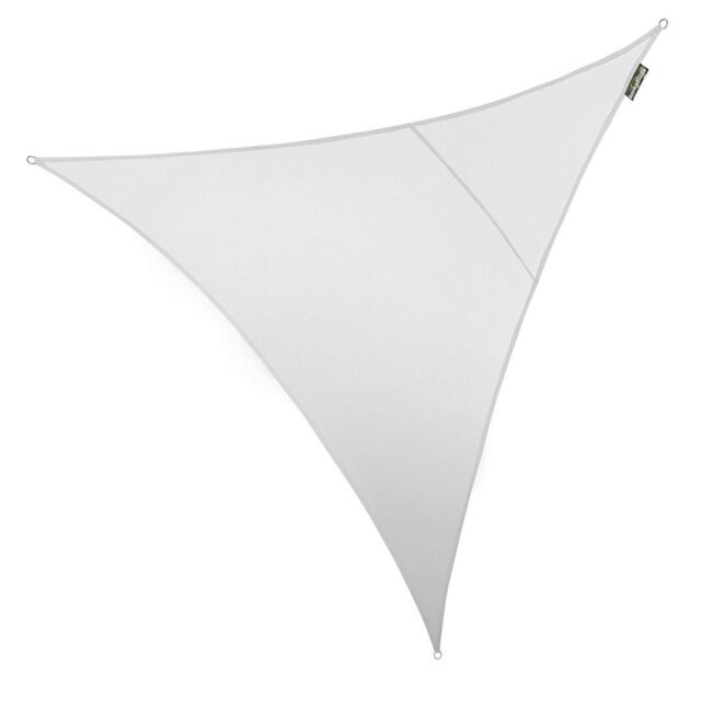 Primrose 3m Triangle Waterproof Patio Sun Shade Canopy 98% UV Block Free Rope in White - image 1