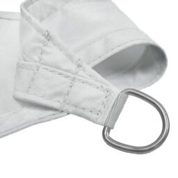 Primrose 3m Triangle Waterproof Patio Sun Shade Canopy 98% UV Block Free Rope in White - thumbnail 3